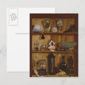 Trompe l'Oeil met een beeldje van Hercules Briefkaart (Voorkant / Achterkant)