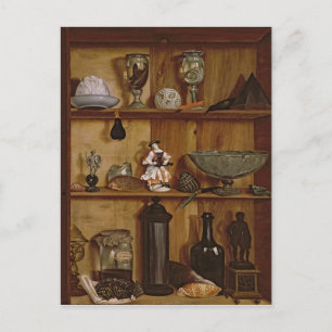 Trompe l'Oeil met een beeldje van Hercules Briefkaart