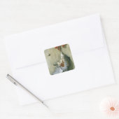 Trompe l'Oeil met Partridge, 1666 Vierkante Sticker (Envelop)