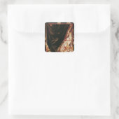 Trompe l'Oeil Vierkante Sticker (Tas)