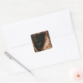 Trompe l'Oeil Vierkante Sticker (Envelop)