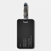 Trompe L'oeil Violin & Bow Custom Instrument Hoesj Bagagelabel (Achterkant verticaal)