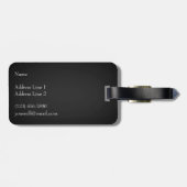 Trompe L'oeil Violin & Bow Musical Instrument Hoes Bagagelabel (Achterkant horizontaal)