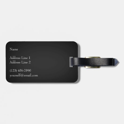 Trompe L'oeil Violin & Bow Musical Instrument Hoes Bagagelabel (Achterkant horizontaal)