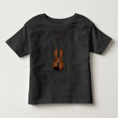Trompe L'oeil Violin Viola Elegant Classical Music Kinder Shirts (Voorkant)