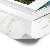 Trompe l'oeil Waterval Nep Raam Uitzicht Poster (Hoek)
