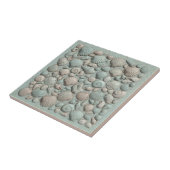 Trompe L'oeil Zeeleven Schelp Mozaïek ID1190a Tegeltje (Zijkant)