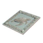 Trompe L'oeil Zeeleven Schildpad ID1190i Tegeltje (Zijkant)