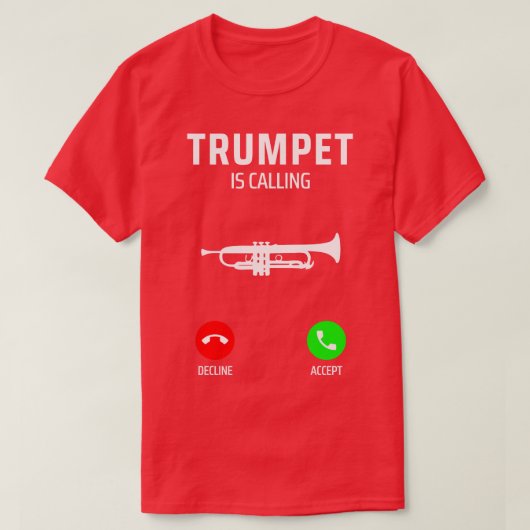 Trompet 1 t-shirt (Design voorkant)