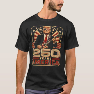 Trompet 250 Jaar Amerika Gitaar T-shirt