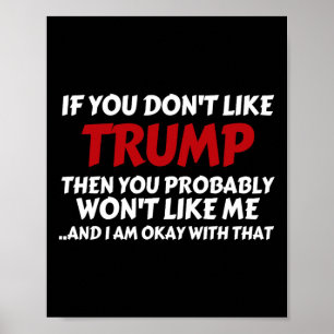 Trompet Als Je Trump Niet Leuk Vindt Poster