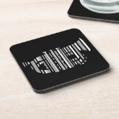 TROMPET BAR CODE Muziek Barcode Patroon Ontwerp Bier Onderzetter (Linkerzijde)