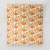 Trompet Bell Lily sinaasappel Trouwplaats kaarten Plaatskaartje (Binnenkant ongevouwen)