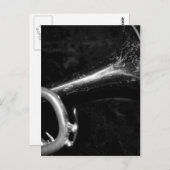 Trompet Bell zwart-wit Briefkaart (Voorkant / Achterkant)