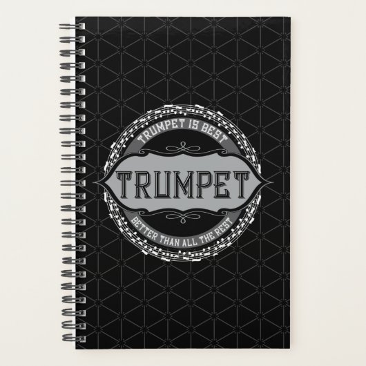 Trompet Beste Muziek Nota Cirkel Planner (Voorkant)