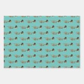 Trompet Brass Muzikaal Ontwerp Inpakpapier Vel (Voorkant 3)