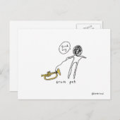 trompet-briefkaart briefkaart (Voorkant / Achterkant)