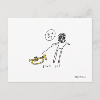 trompet-briefkaart briefkaart