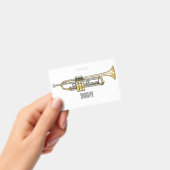 Trompet cartoon illustratie  badge (Handheld)