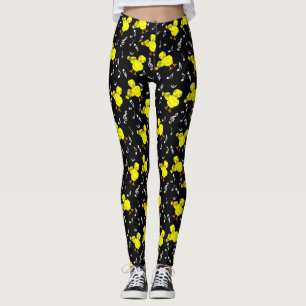 Trompet Chick Muzieknoten Leggings