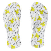 Trompet Chick Muzieknoten Teenslippers (Voetbed)