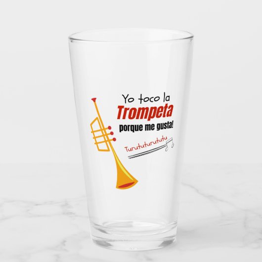 trompet citaat glas (Voorkant)