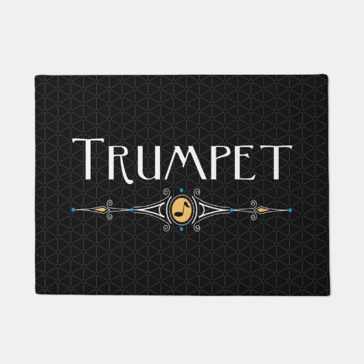 Trompet decoratieve lijn deurmat (Voorkant)
