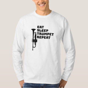 Trompet - Eet Slaaptrompet Herhaal T-shirt