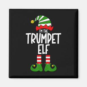 Trompet Elf Kerst Muziek Instrument Bijpassende Ke Magneet