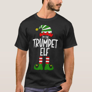 Trompet Elf Kerst Muziek Instrument Bijpassende Ke T-shirt