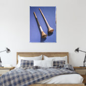 Trompet en houten stop canvas afdruk (Insitu (Slaapkamer))