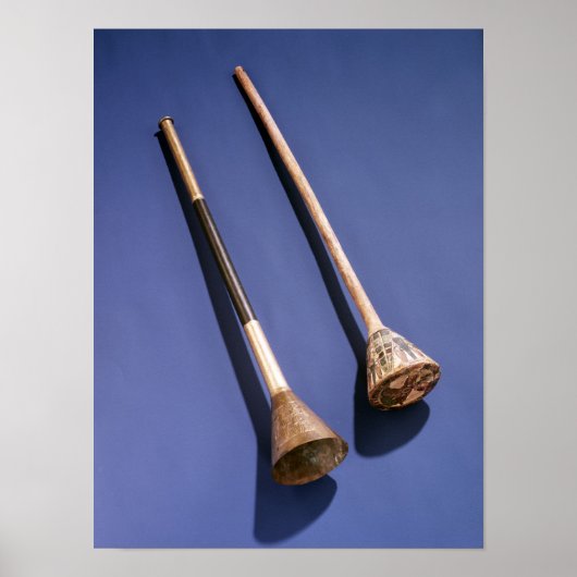 Trompet en houten stop poster (Voorkant)