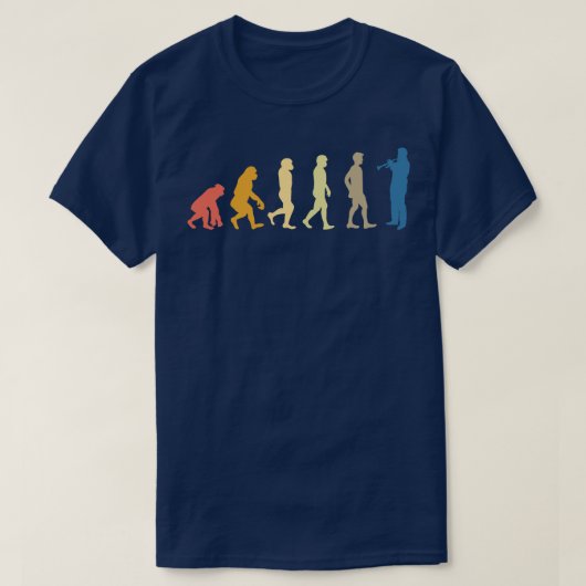 Trompet Evolutie 1 T-shirt (Design voorkant)