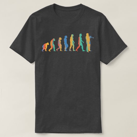 Trompet Evolutie 2 T-shirt (Design voorkant)