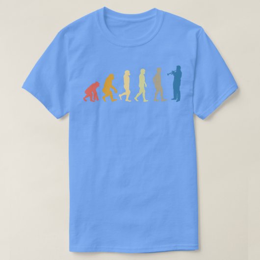 Trompet Evolutie 4 T-shirt (Design voorkant)