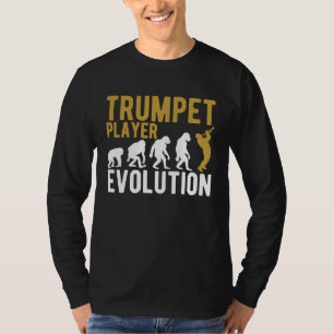 Trompet Evolutie Trompet Jazz Bladmuziek Jazz Muzi T-shirt