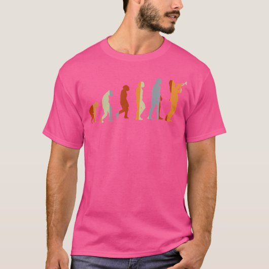 Trompet evolutie trompet t-shirt (Voorkant)