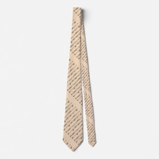 Trompet Fanfare - Paardenrace MUSICAL NOTES STROPD Stropdas (Voorkant)