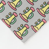 trompet fleece deken (Hoek)