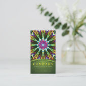 Trompet Flower mandala Visitekaartje (Staand voorkant)