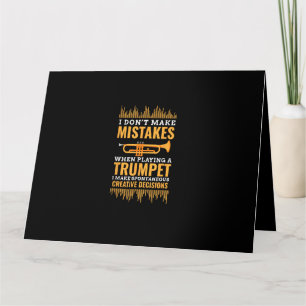 Trompet Grappige Muzikant Band Speler Trompettist  Kaart