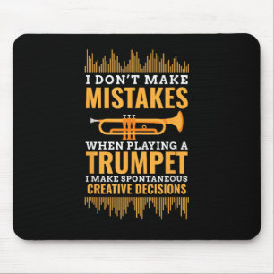 Trompet Grappige Muzikant Band Speler Trompettist Muismat