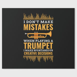 Trompet Grappige Muzikant Bandspeler Trompettist C Cadeaupapier
