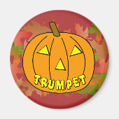 Trompet Halloween Pumpkin Magneet (Voorkant)