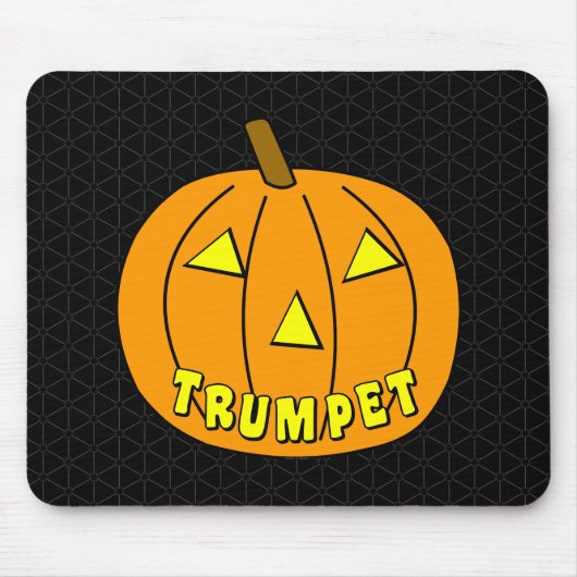Trompet Halloween Pumpkin Muismat (Voorkant)
