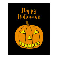 Trompet Halloween Pumpkin Zwart