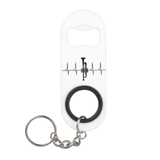 Trompet Hartslag Mini Flessenopener (Voorkant)