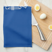 Trompet Heartbeat Trompet Player Gift Theedoek (Quarter Fold)