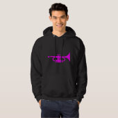 trompet hoodie (Voorkant volledig)