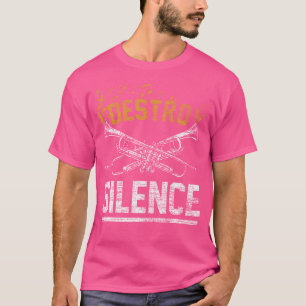 Trompet I Destroy Silence Trumpeter Shirten Jazz T-shirt